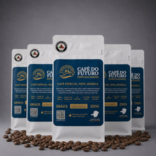 Carregar imagem no visualizador da galeria, KIT 5 CAFÉS MICROLOTE 90 PONTOS TORRADO EM GRÃOS 250g