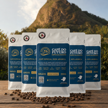 Carregar imagem no visualizador da galeria, KIT 5 CAFÉS MICROLOTE 90 PONTOS TORRADO EM GRÃOS 250g