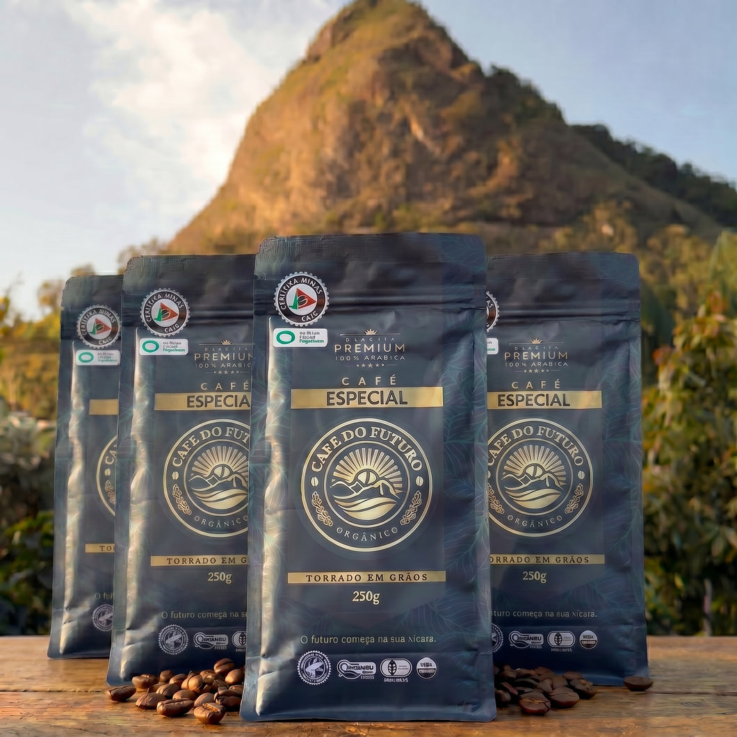 KIT 4 CAFÉS - TORRADO EM GRÃOS 250g