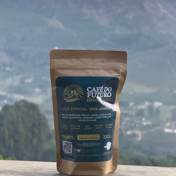 CAFÉ ESPECIAL 88,9 PONTOS TORRADO EM GRÃOS 250g