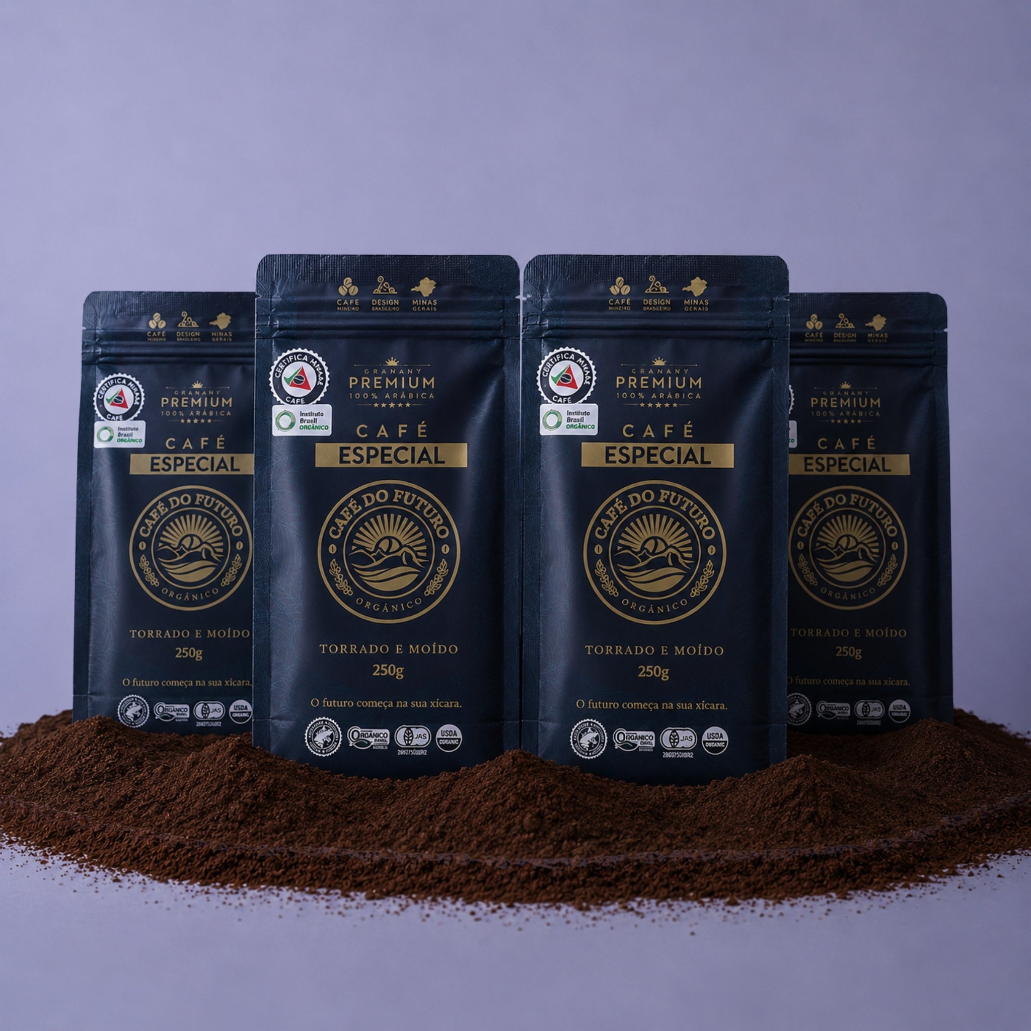 KIT 4 CAFÉS - TORRADO E MOÍDO 250g