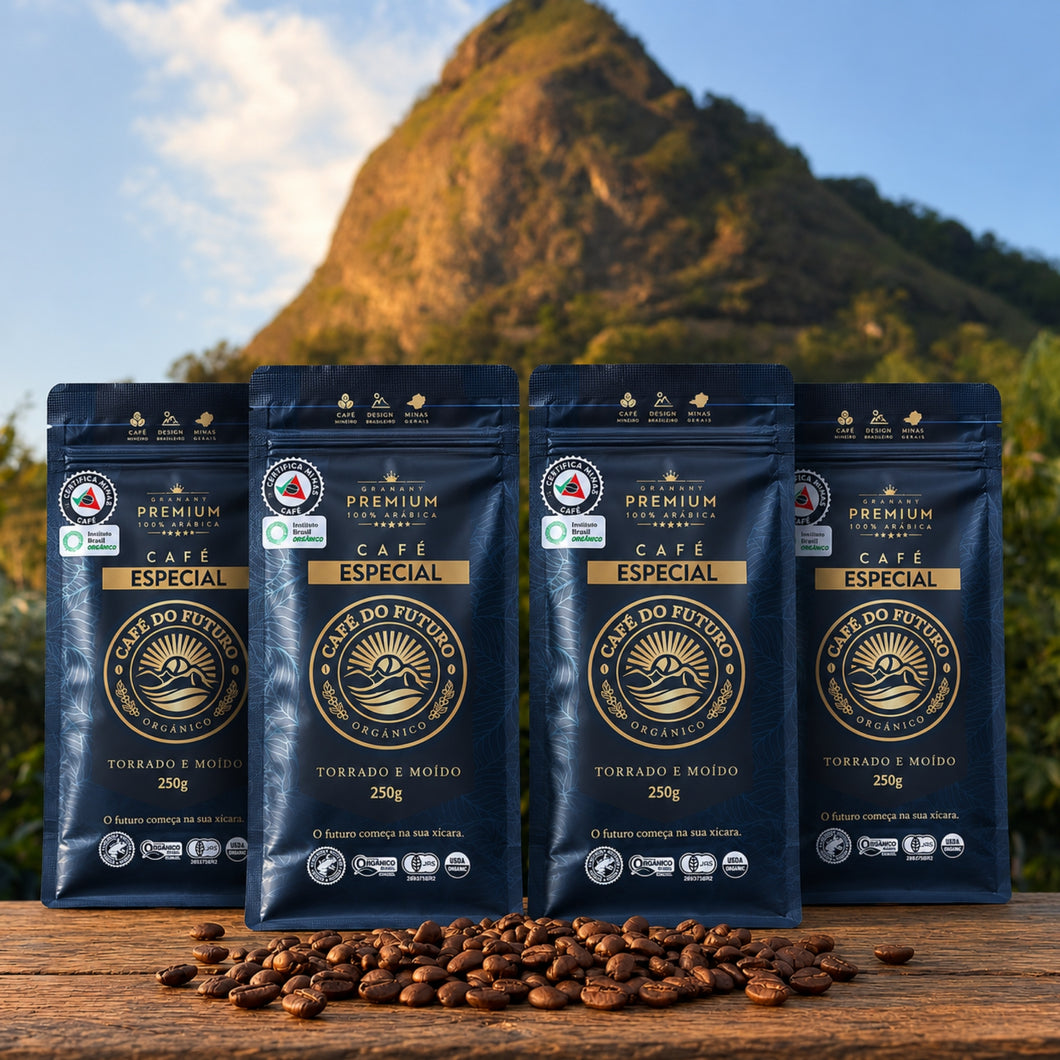KIT 4 CAFÉS - TORRADO E MOÍDO 250g