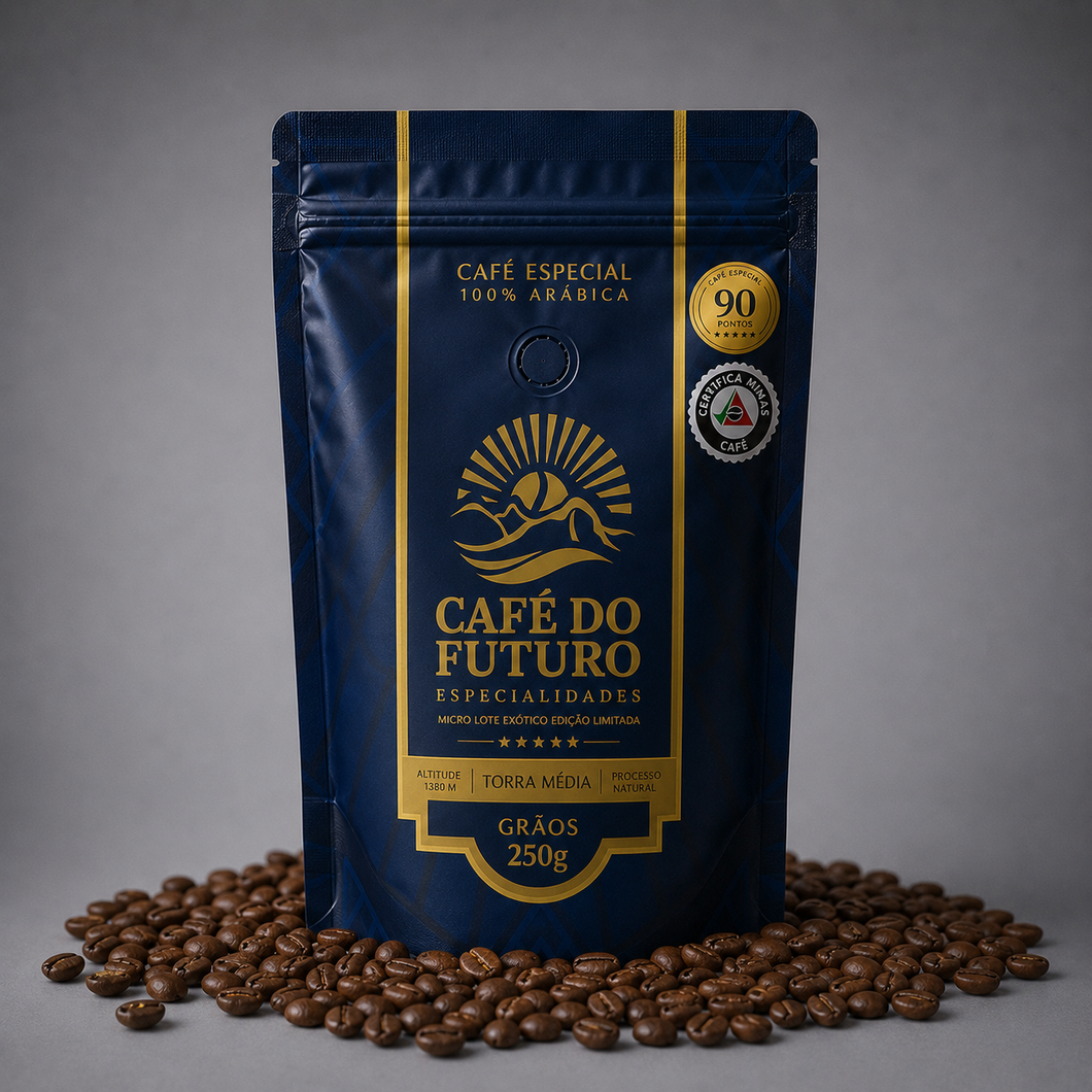 CAFÉ MICROLOTE 90 PONTOS TORRADO EM GRÃOS 250g