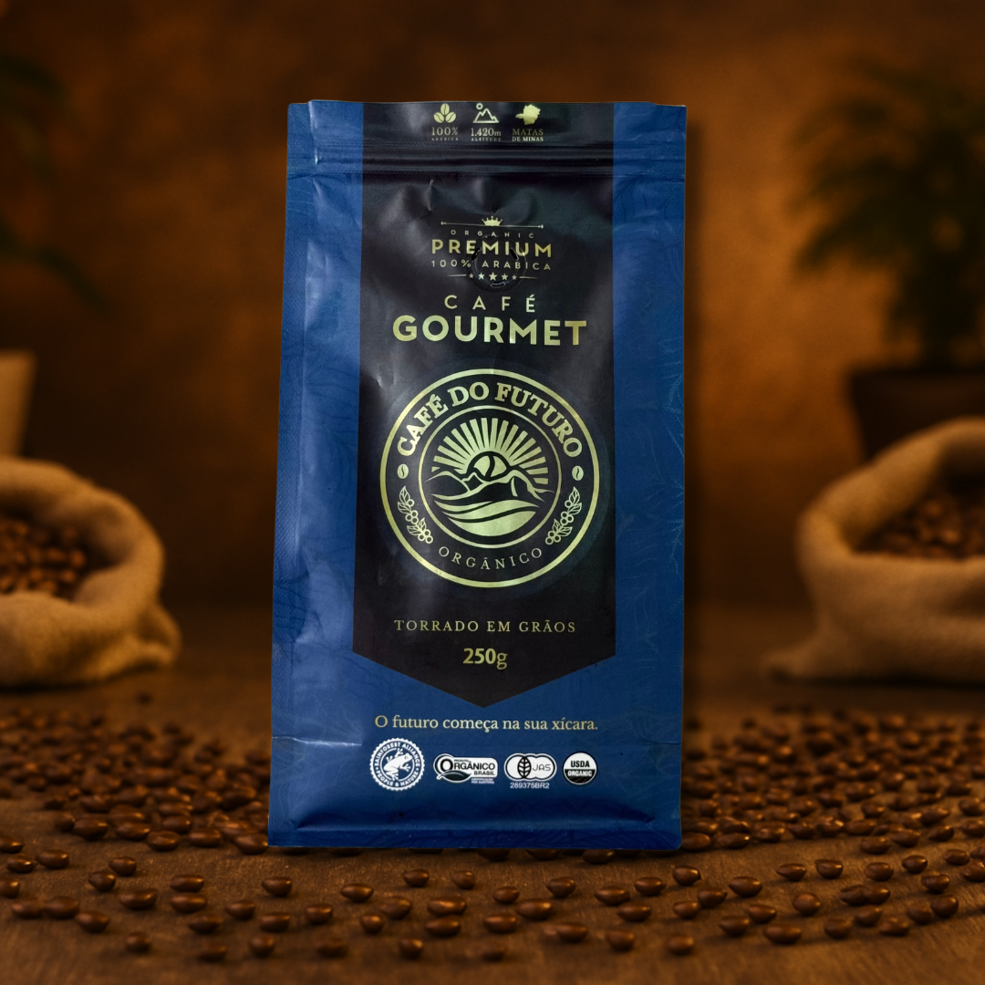 CAFÉ TORRADO EM GRÃOS 250g