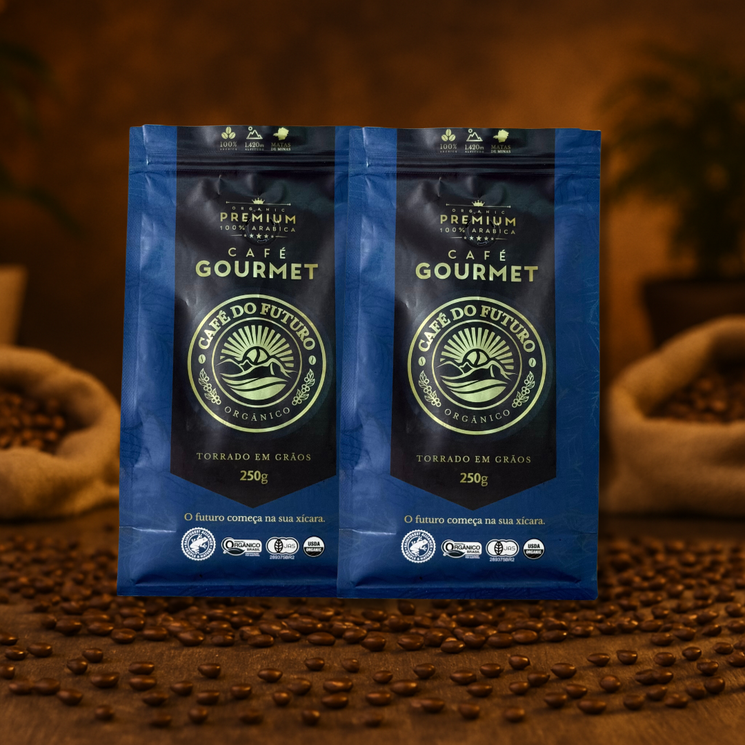 2 CAFÉ TORRADO EM GRÃOS 250g