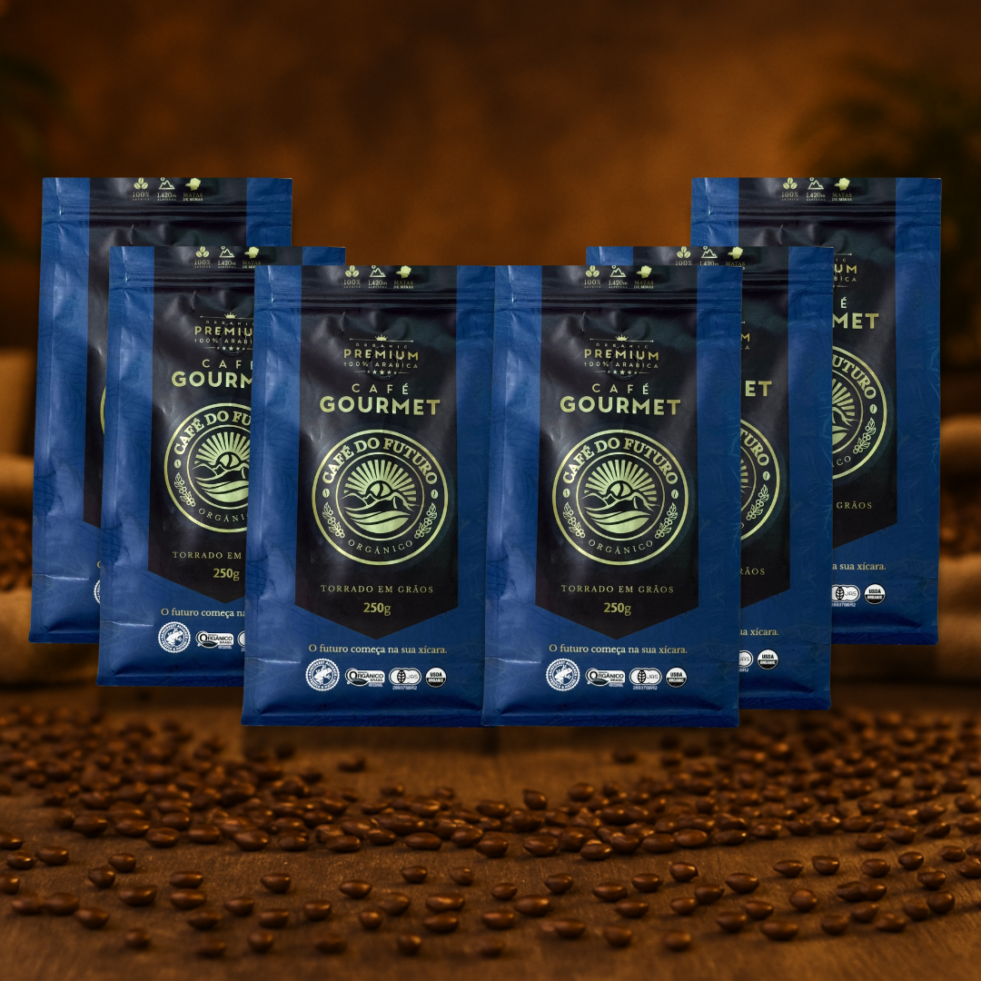 6 CAFÉ TORRADO EM GRÃOS 250g