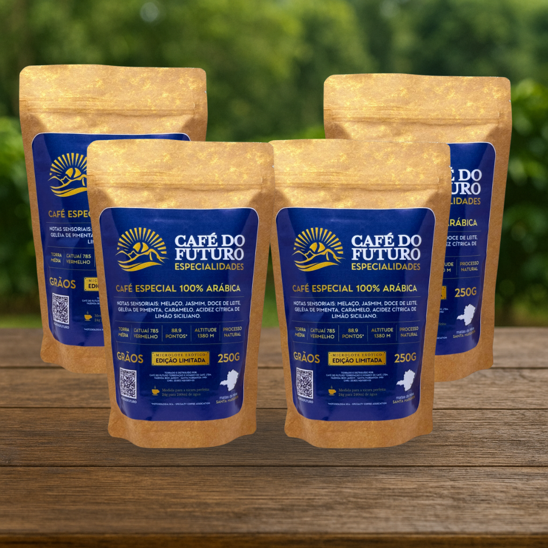 4 CAFÉ ESPECIAL 88,9 PONTOS TORRADO EM GRÃOS 250g