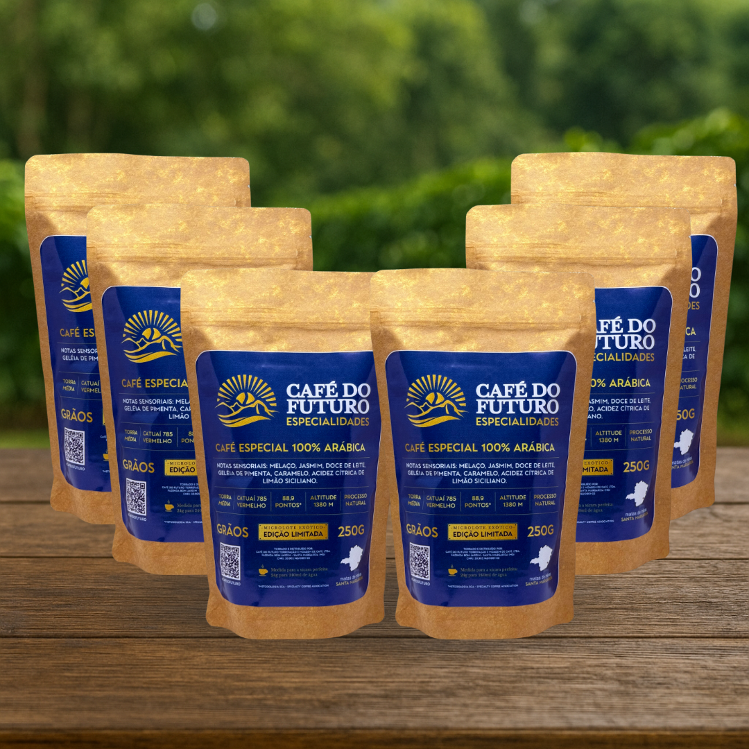 6 CAFÉ ESPECIAL 88,9 PONTOS TORRADO EM GRÃOS 250g
